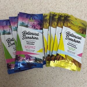 10 Hempz Botanical Sunshine Tanning Lotion Packets -Dual Action & Bronzing Blend
